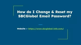 How Do I Reset/Recover SBCGlobal Email Password? +1-877-422-4489