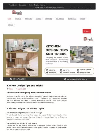 Kitchen Design Tips and Tricks