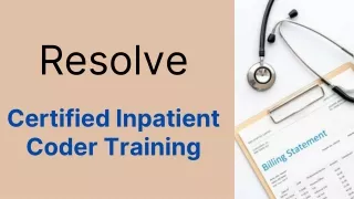 Certified Inpatient Coder (CIC) Training