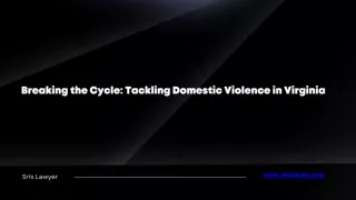 Breaking the Cycle Tackling Domestic Violence in Virginia