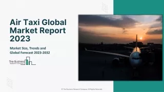 Market Trends And Strategies For Air Taxi Industry