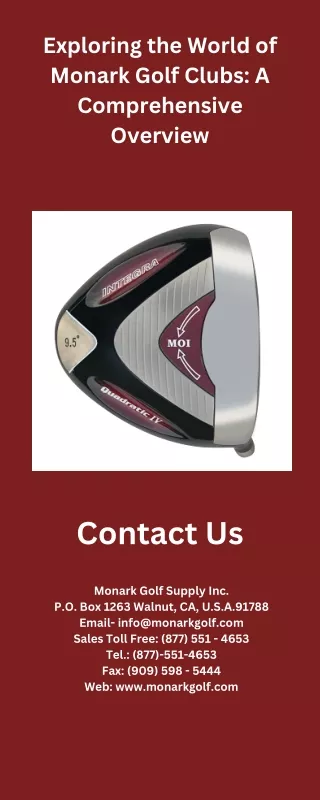 Exploring the World of Monark Golf Clubs A Comprehensive Overview