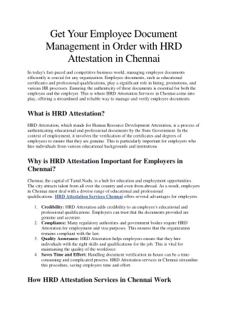 Get Your Employee Document Management in Order with HRD Attestation in Chennai (1)