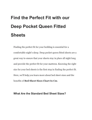 Egyptian Cotton Sheets Queen Deep Pocket