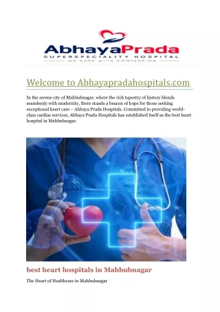best treatment in Mahbubnagar