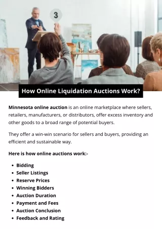 How Online Liquidation Auctions Work?