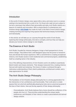 Elevate Your Home Interior Design with Arch Studio_ A Masterful Touch - Google Docs 001