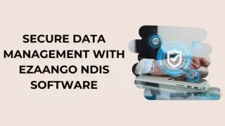 Secure Data Management With eZaango NDIS Software