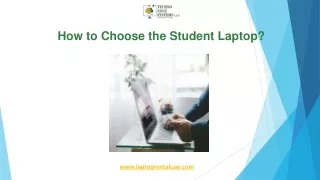 How to Choose the Student Laptop?