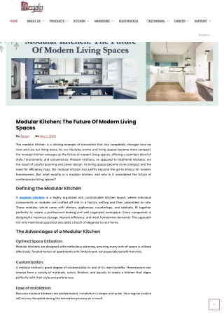 Modular Kitchen :The Future Of Modern Living Spaces