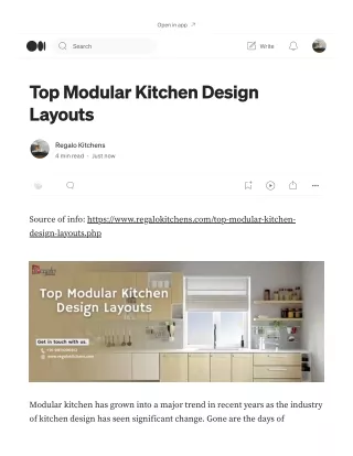 Top Modular Kitchen Design Layouts