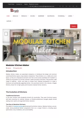 Modular Kitchen Maker