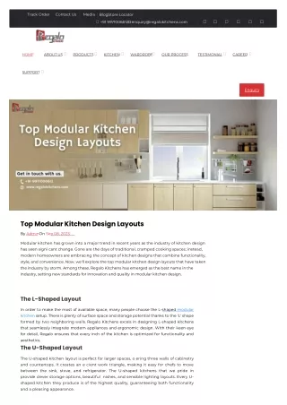 Top Modular Kitchen Design Layouts