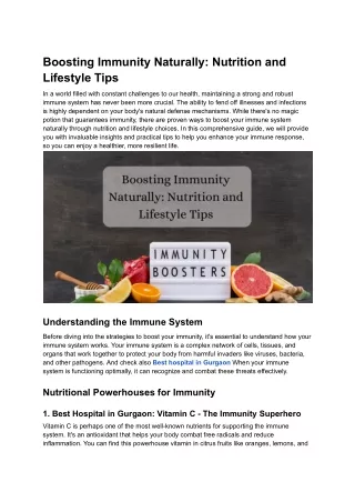 Boosting Immunity Naturally_ Nutrition and Lifestyle Tips