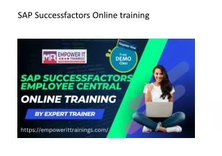 Best SAP Successfactors Online Training in Canada