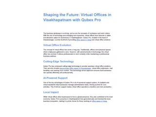 Shaping the Future_ Virtual Offices in Visakhapatnam with Qubex Pro