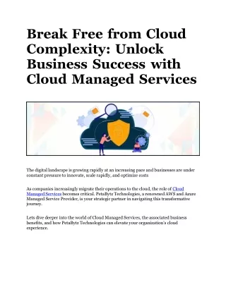 Break Free from Cloud Complexity