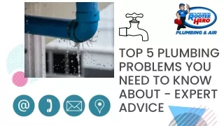 Top 5 Plumbing Problems You Need to Know About - Expert Advice