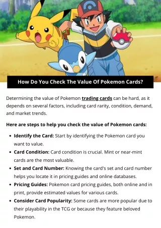 How Do You Check The Value Of Pokemon Cards?