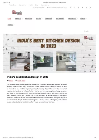 India’s Best Kitchen Design In 2023