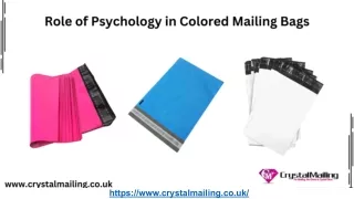 Role of Psychology in Colored Mailing Bags