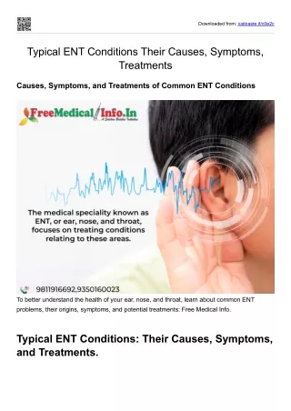 Typical ENT Conditions Their Causes, Symptoms, and Treatments.pdf