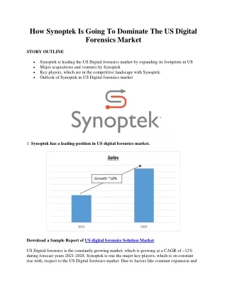 Emerging Player US digital forensics Sector