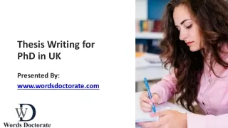 Ph.D. Thesis Writing Service In Glasgow, UK