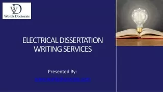 Electrical Dissertation Writing Services In Carlow, Ireland