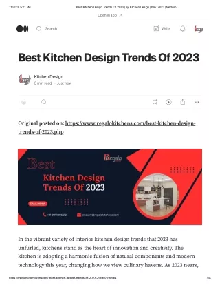 Best Kitchen Design Trends Of 2023