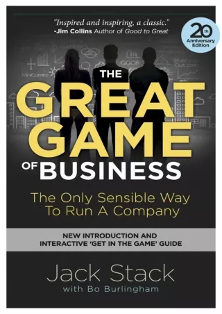 [PDF] DOWNLOAD  The Great Game of Business, Expanded and Updated: The Only Sensi