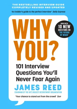 PDF/READ  Why You?: 101 Interview Questions You'll Never Fear Again