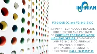 Fortinet FortiGate FG-3400E-DC and FG-3401E-DC | Price/Cost