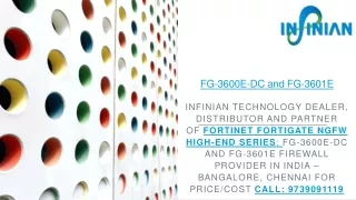 FortiGate FG-3600E-DC and FG-3601E Firewall | Price/Cost