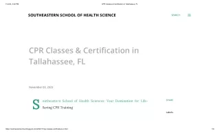 CPR Classes & Certification in Tallahassee, FL