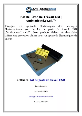 qKit De Poste De Travail Esd  Antistaticesd.co.uk fr