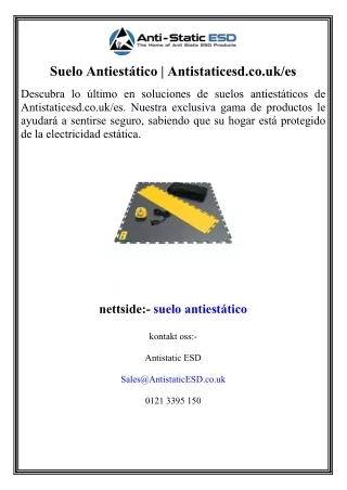 Suelo Antiestático  Antistaticesd.co.uk es