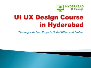 UI UX Design Course in Hyderabad