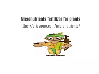 How to use Micronutrient in Plants?