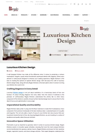 Luxurious Kitchen Design