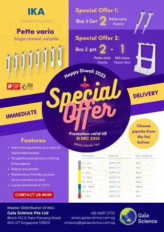 IKA Pette Vario Diwali Special Offer 2023