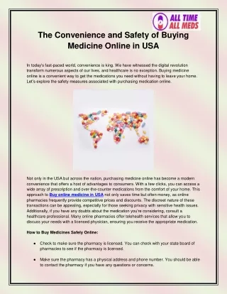 Buy online medicine in USA