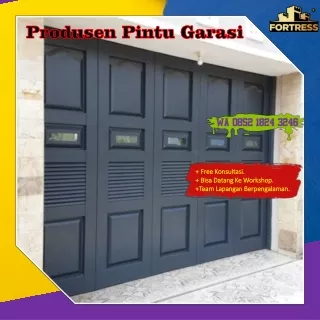 CUSTOM UKURAN..!! Wa 0852 1824 3246 Bengkel Las Pintu Garasi Besi Geser Fortress Untuk Sekolahan Di Sungaipenuh