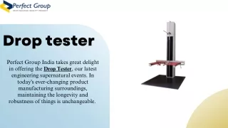 Drop tester | Perfect Group India