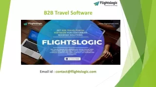 B2B Travel Software