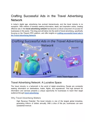 Crafting Successful Ads in the Travel Advertising Network