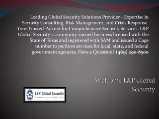 Private Security Consultants in Dallas TX ppt