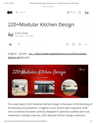 220 Modular Kitchen Design