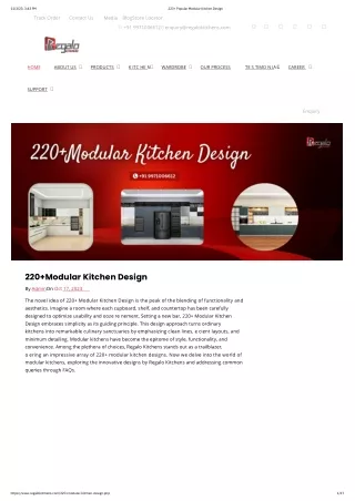 220 Modular Kitchen Design