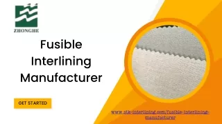 Fusible Interlining Manufacturer